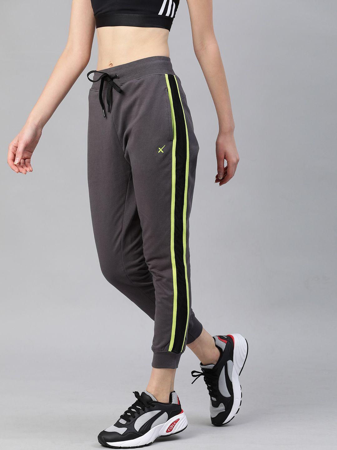 hrx by hrithik roshan women pavement solid slim fit lifestyle joggers