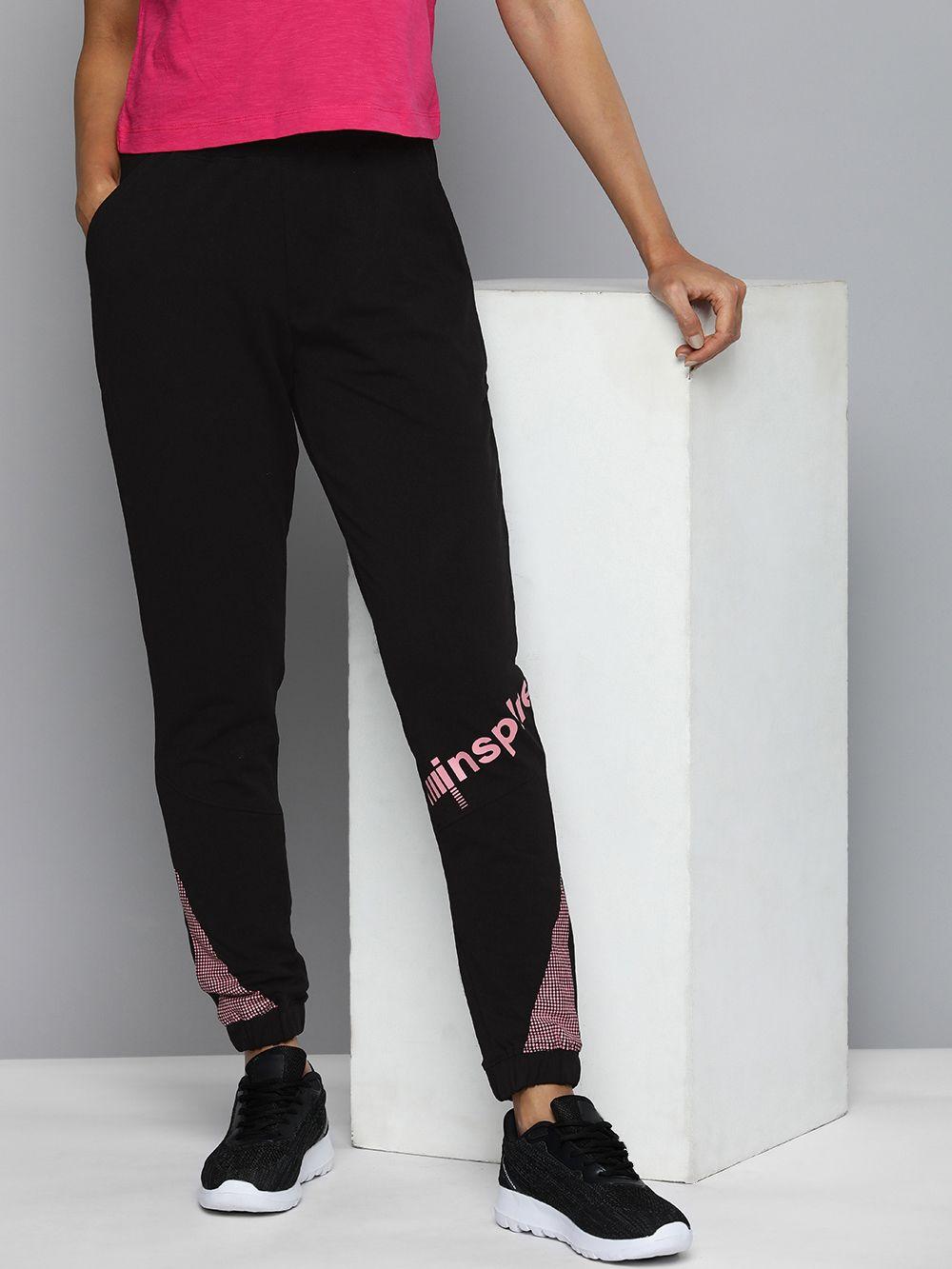 hrx by hrithik roshan women printed cotton regular fit jogger