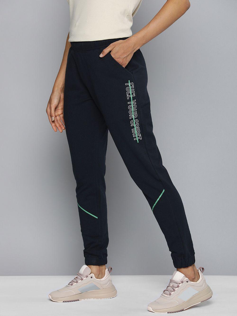 hrx by hrithik roshan women printed cotton regular fit jogger