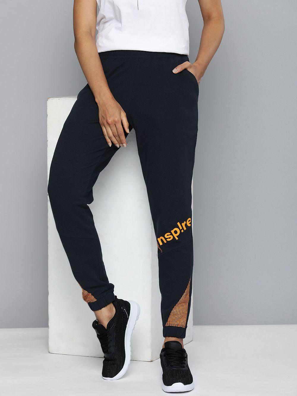 hrx by hrithik roshan women printed cotton regular fit jogger