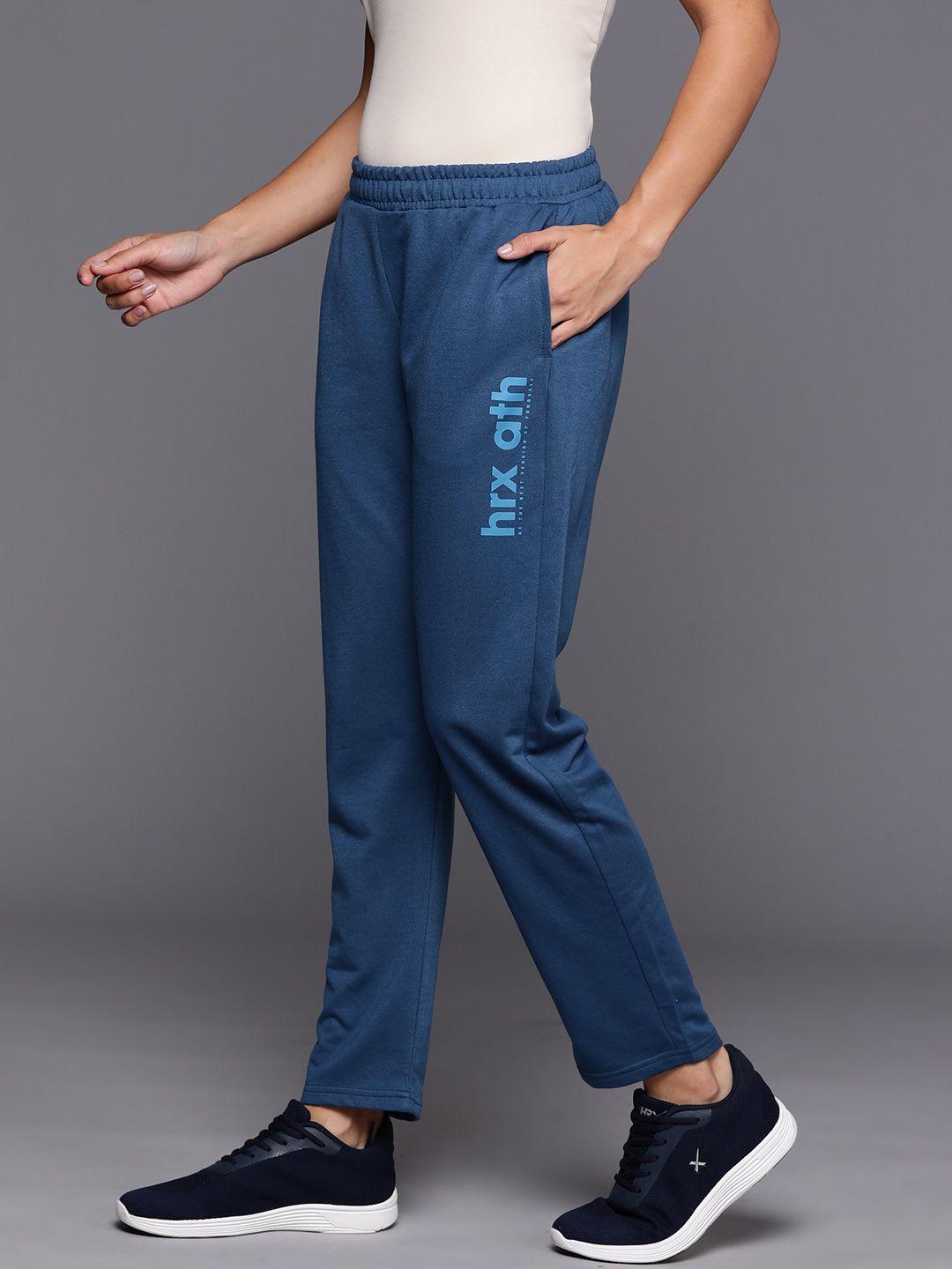 hrx by hrithik roshan women printed detail lifestyle track pants