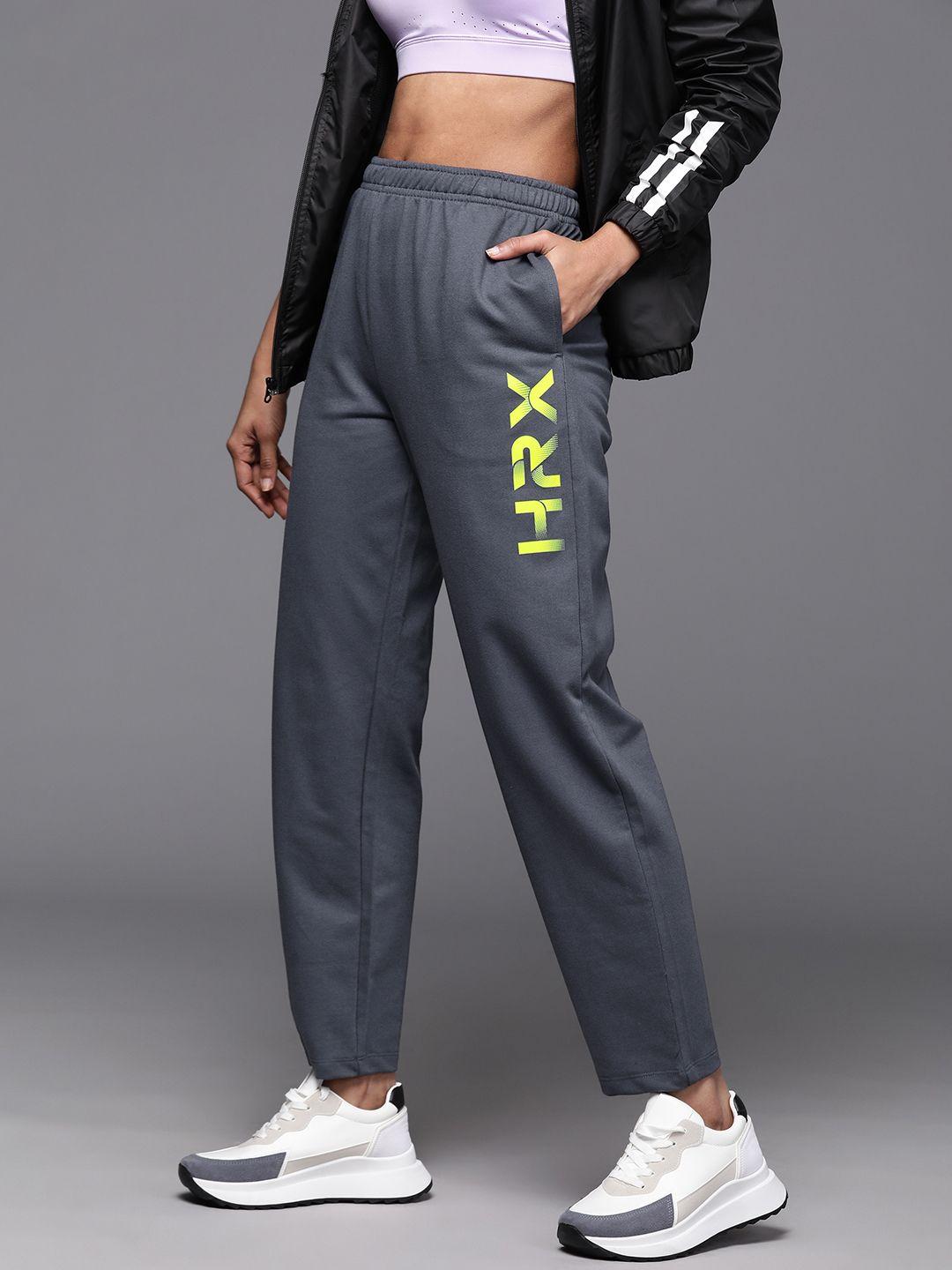 hrx by hrithik roshan women printed lifestyle track pants