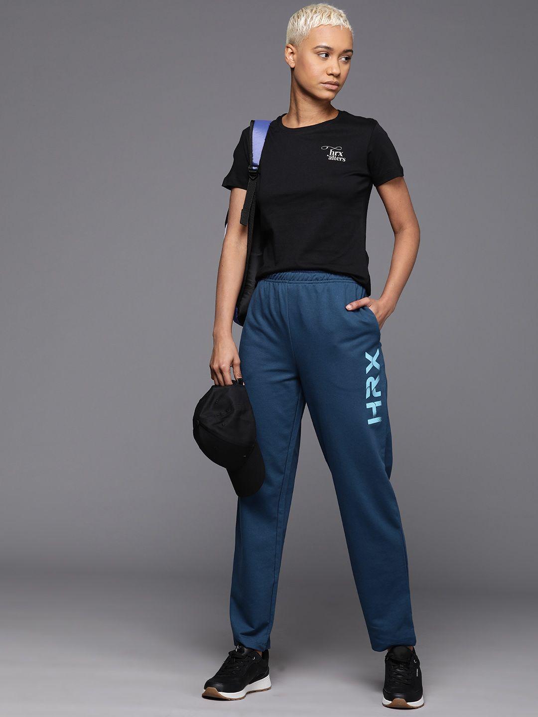 hrx by hrithik roshan women printed lifestyle track pants