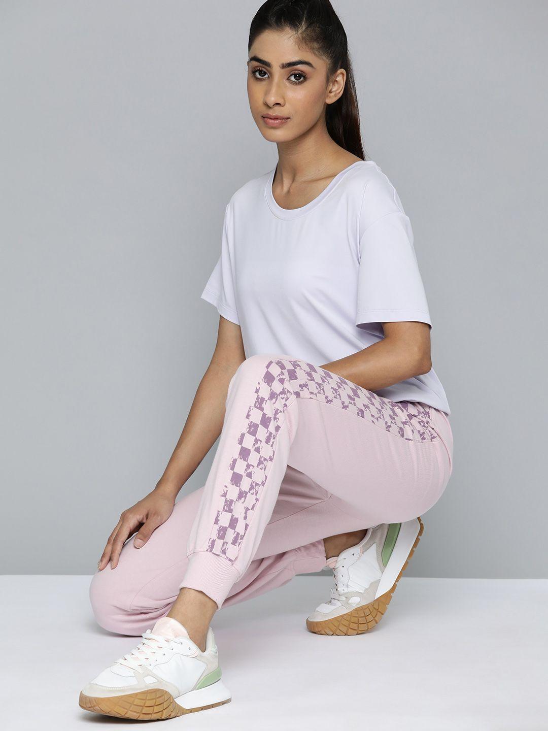 hrx by hrithik roshan women pure cotton lifestyle joggers