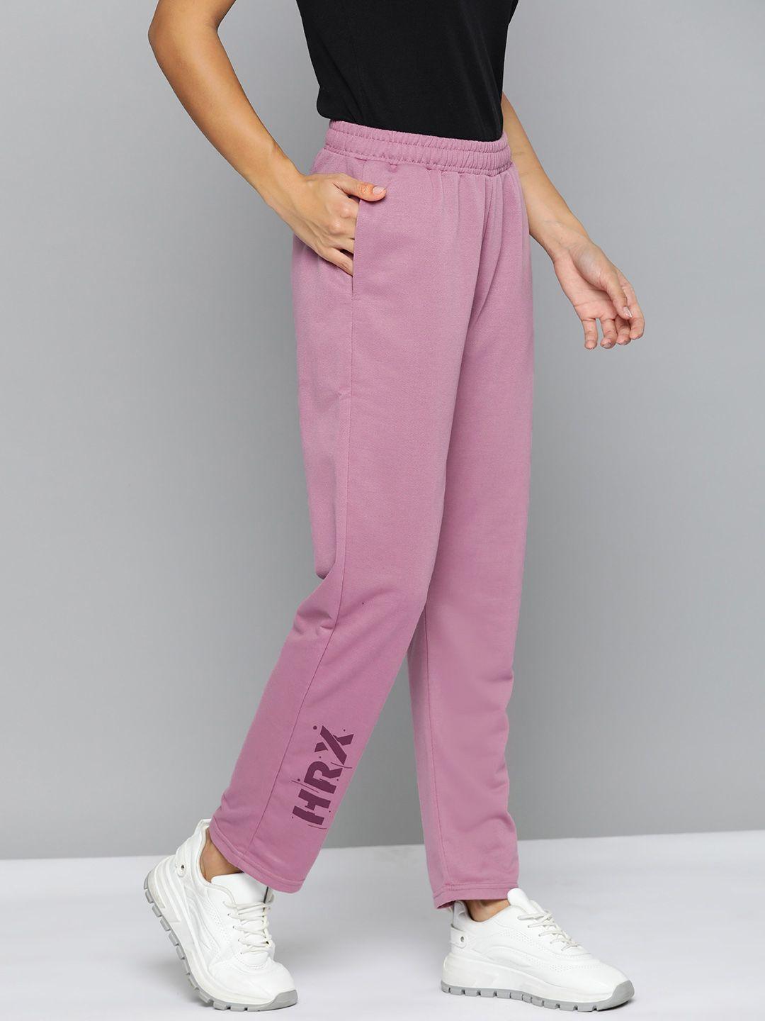 hrx by hrithik roshan women solid lifestyle track pants