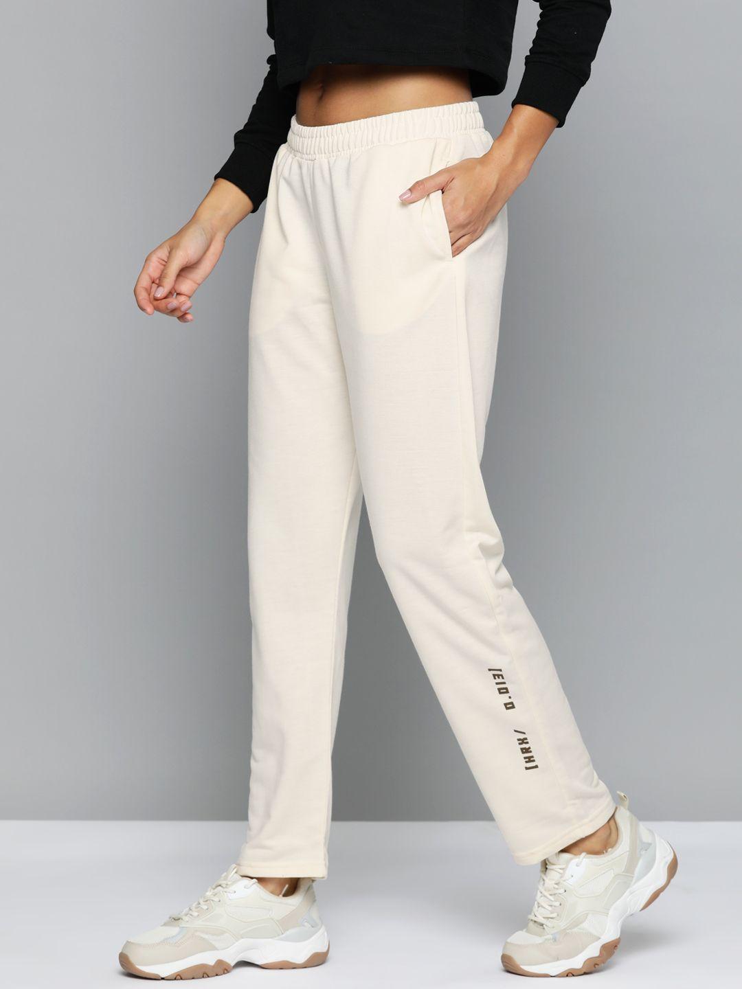 hrx by hrithik roshan women solid lifestyle track pants