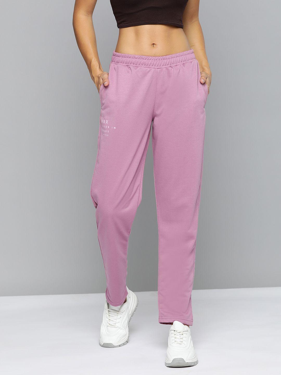hrx by hrithik roshan women solid lifestyle track pants
