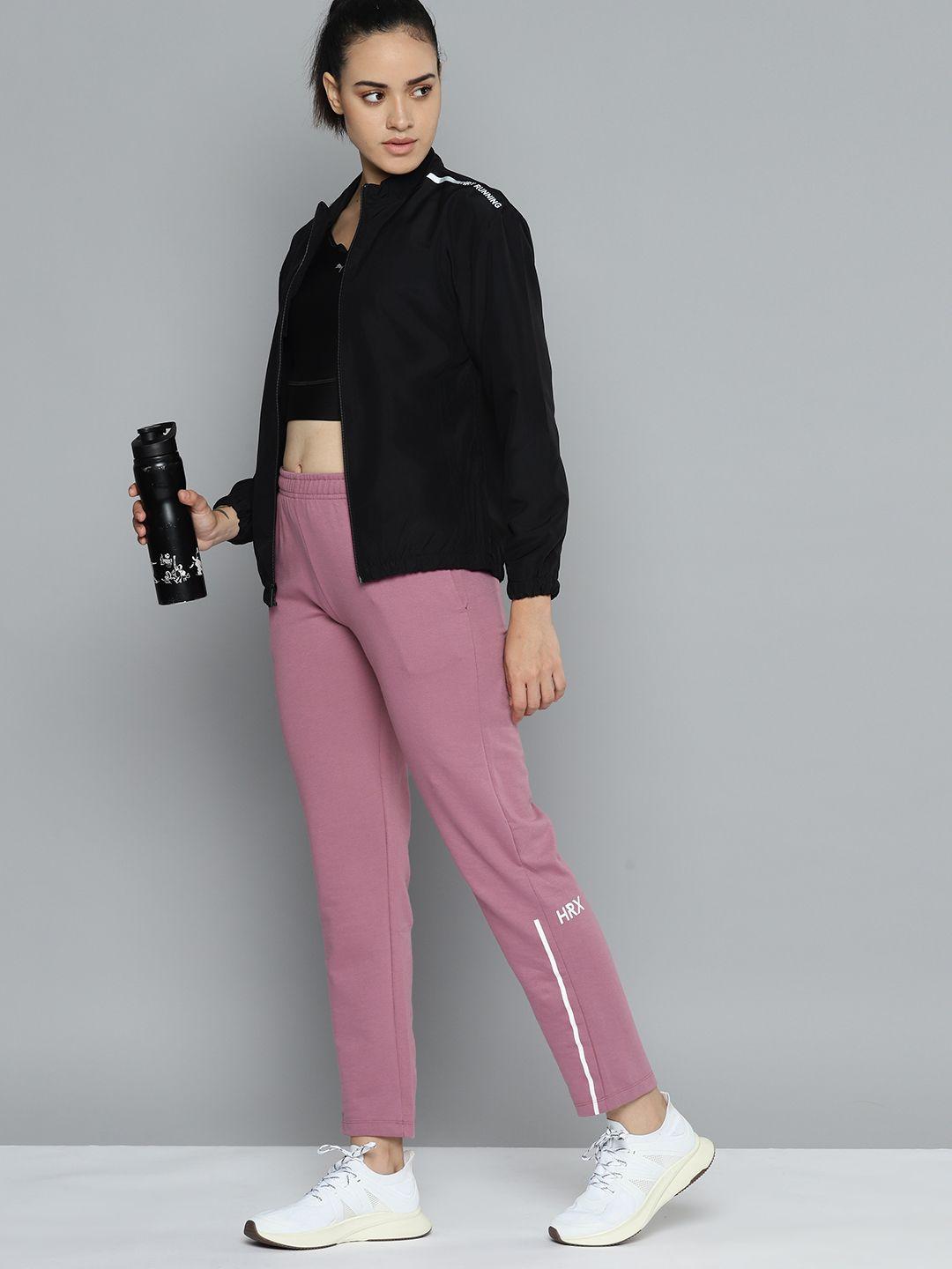 hrx by hrithik roshan women solid track pants