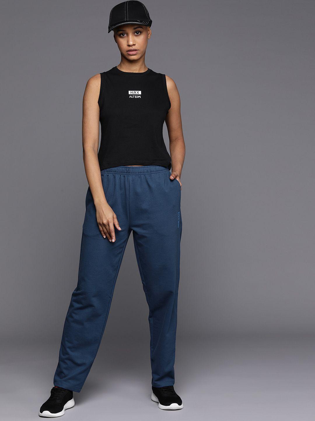 hrx by hrithik roshan women solid track pants