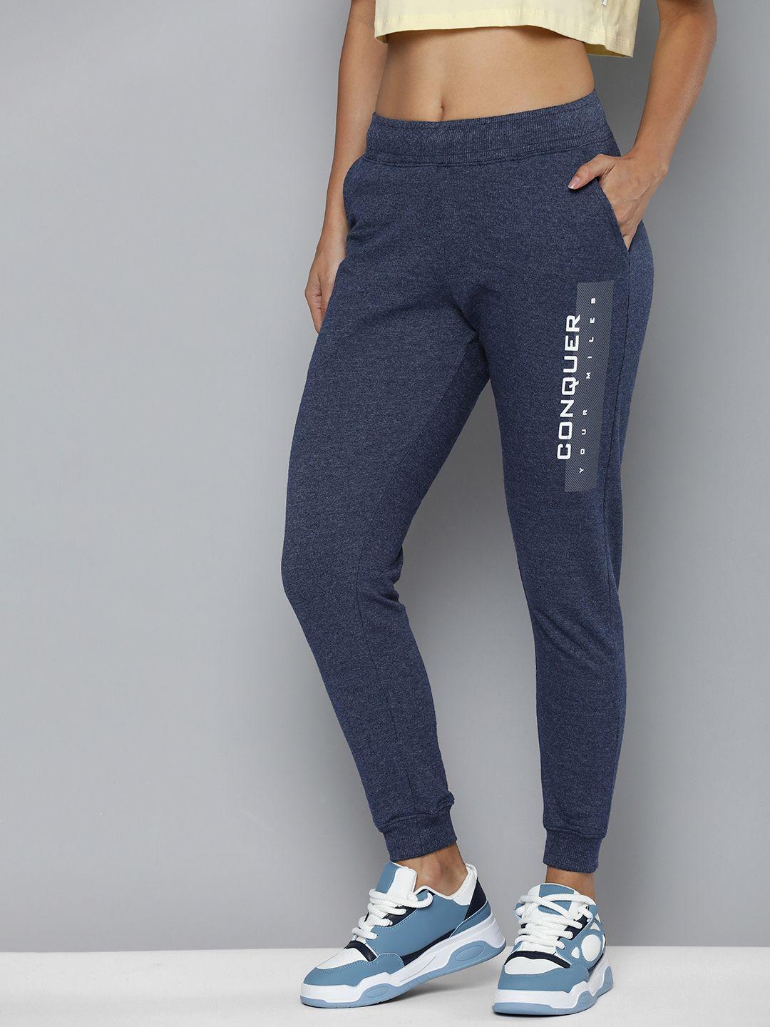 hrx by hrithik roshan women typography printed joggers