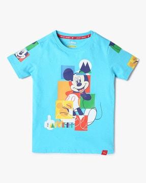 hs_mickey tee_character, blue, 3-4y