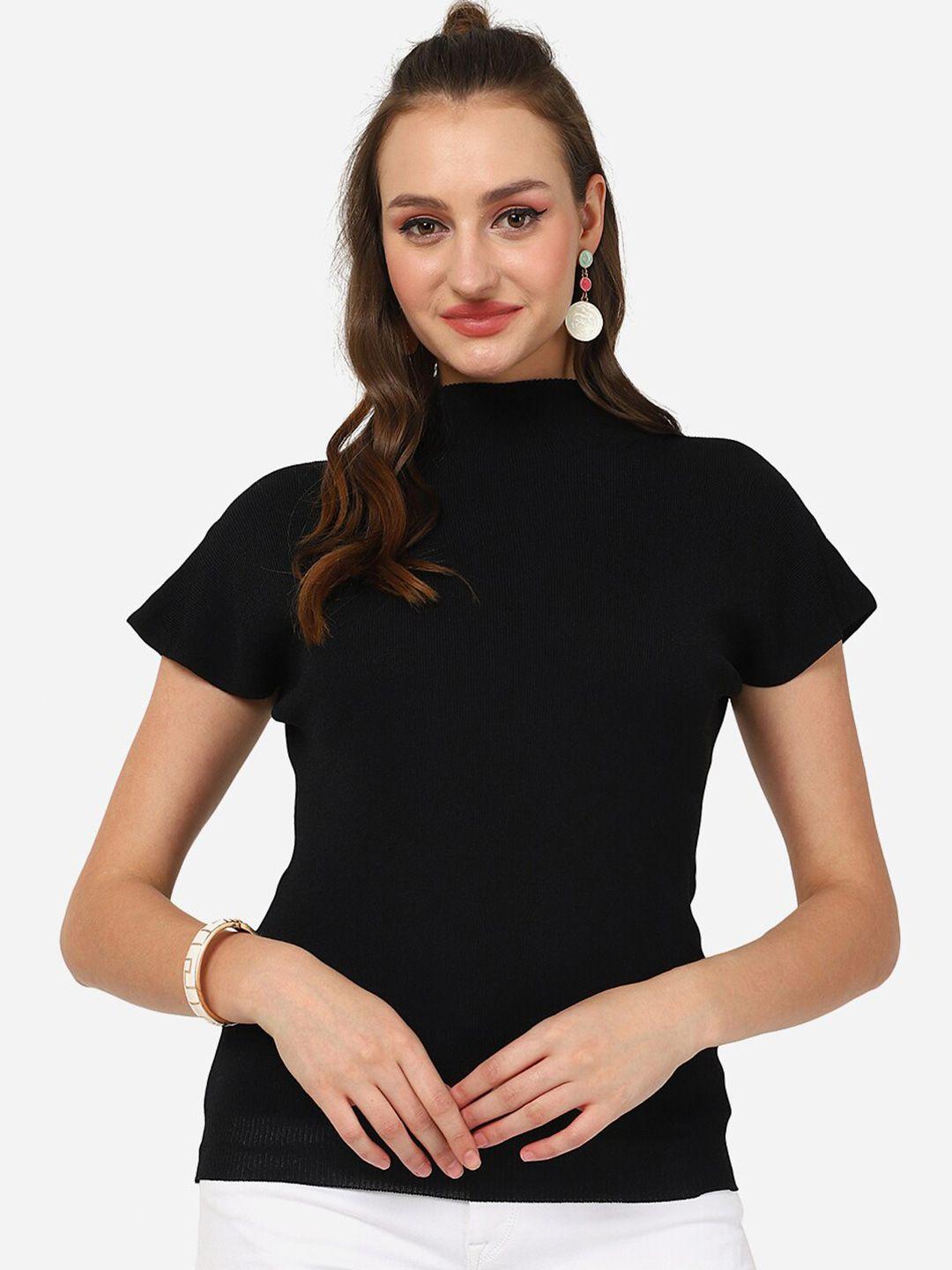 hsr high neck extended sleeves casual top