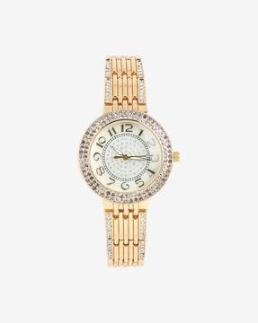 hswc1161 analogue wrist watch with embellished dial