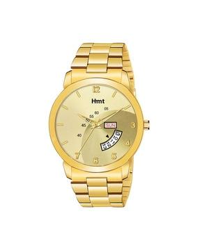 ht-gr007 analogue wrist watch with stainless steel strap