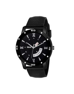 ht-gr007 analogue wrist watch with tang buckle closure