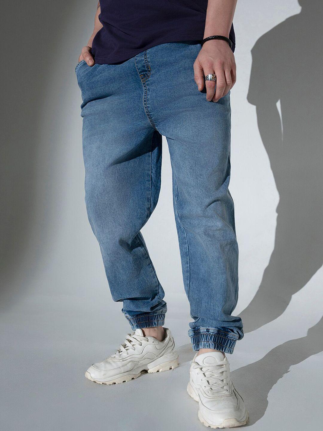 hubberholme men relaxed fit light fade stretchable jogger jeans