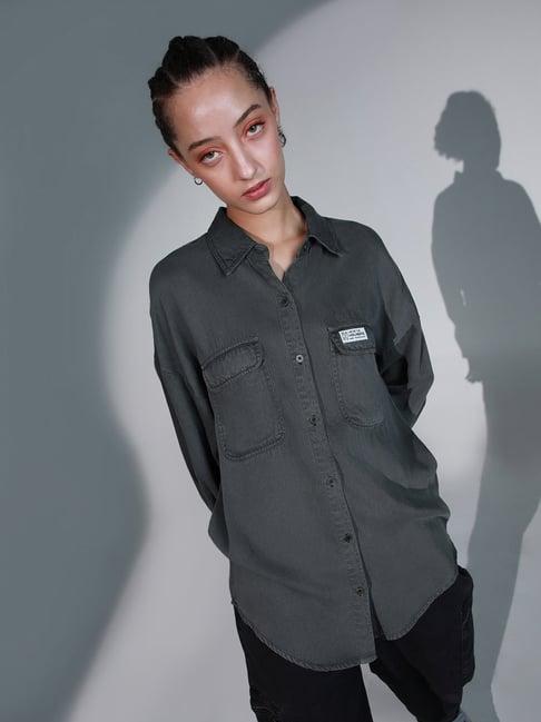 hubberholme black oversized shirt