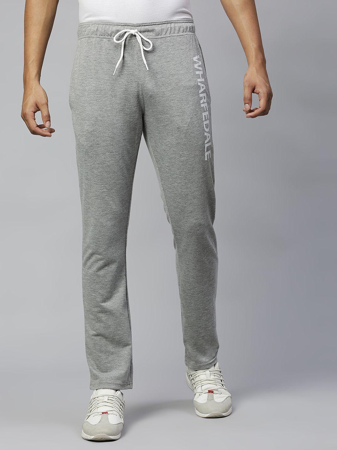 hubberholme grey melange slim fit track pants