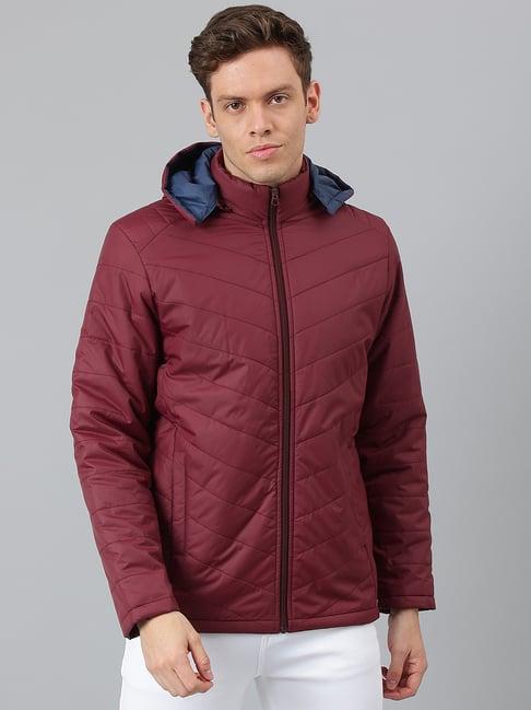 hubberholme magenta regular fit quilted jacket