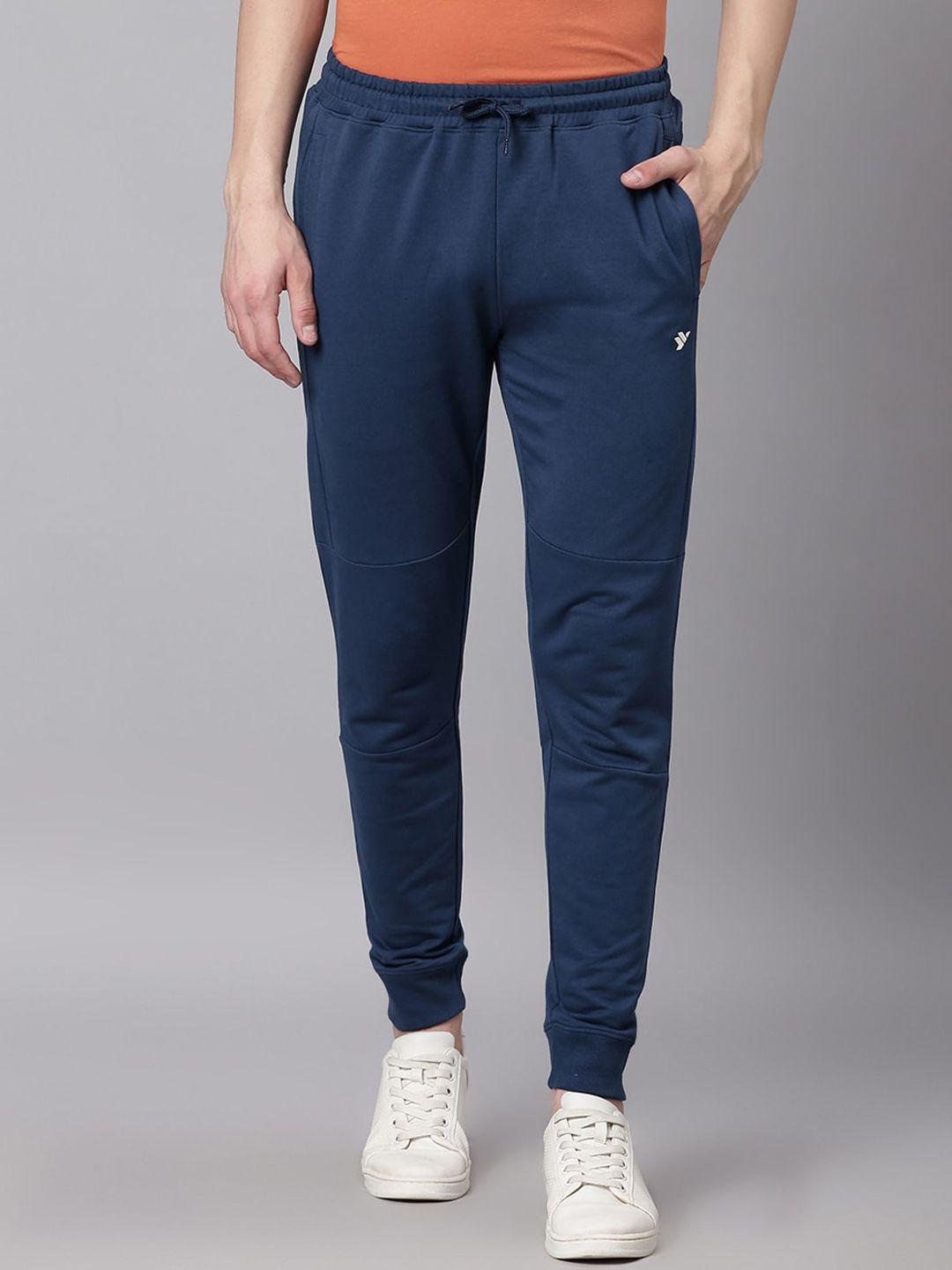 hubberholme men pure cotton slim-fit joggers