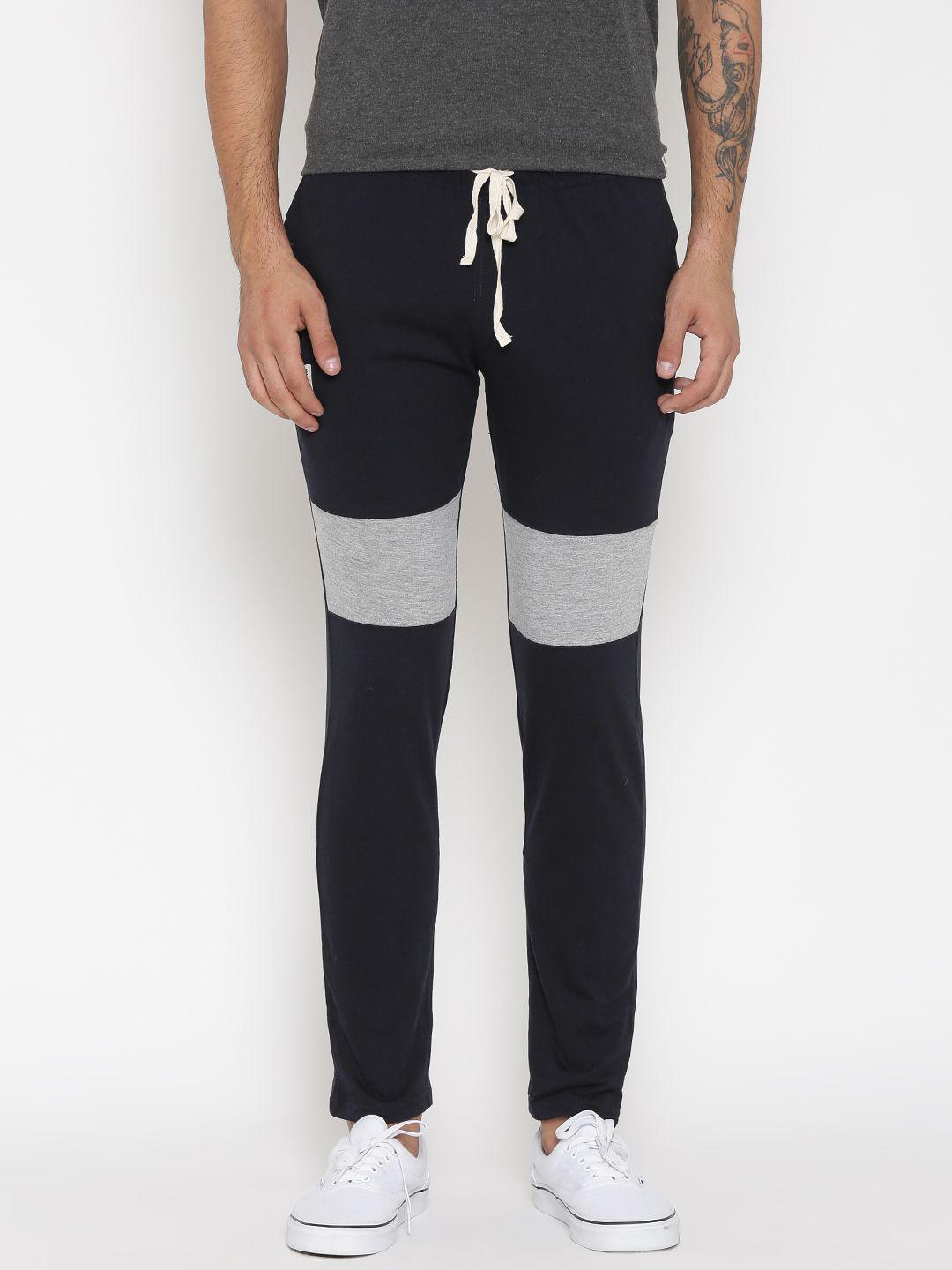 hubberholme navy structured fit track pants