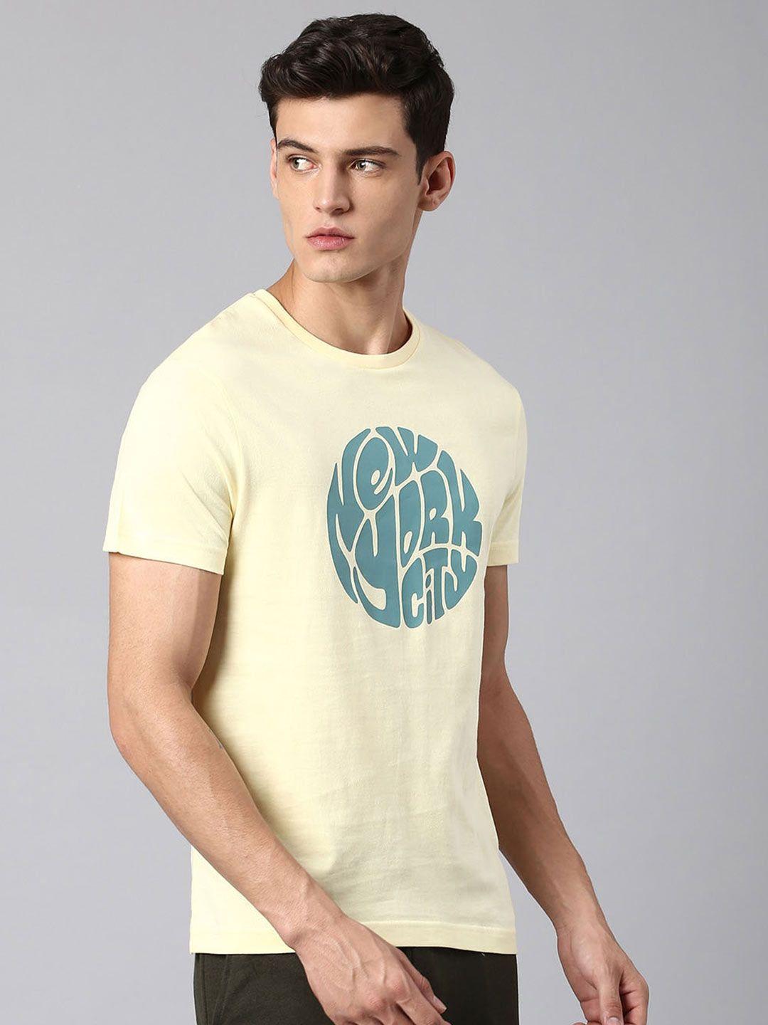 hubberholme typography printed pure cotton t-shirt