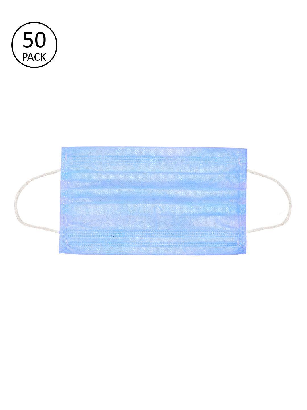 hubberholme unisex pack of 50 3-ply surgical masks