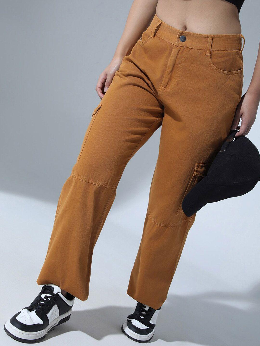 hubberholme women smart slim fit high-rise bootcut trousers
