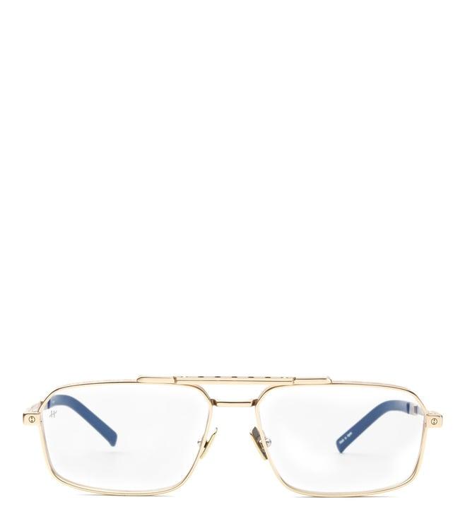 hublot gold rectangular eye frames for men