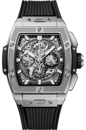 hublot shaped skeleton dial automatic watch with rubber strap for men - 642.nx.0170.rx