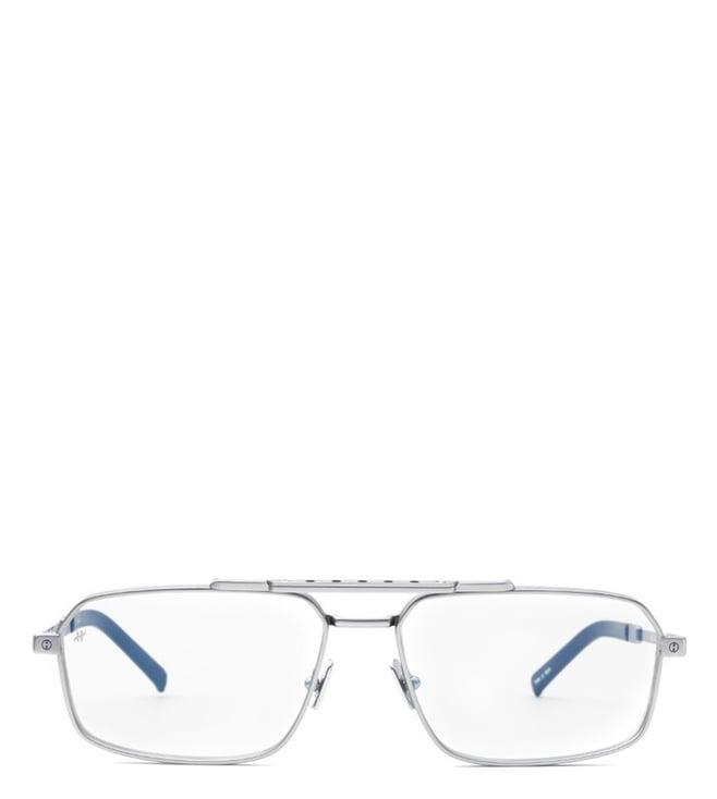 hublot silver rectangular eye frames for men