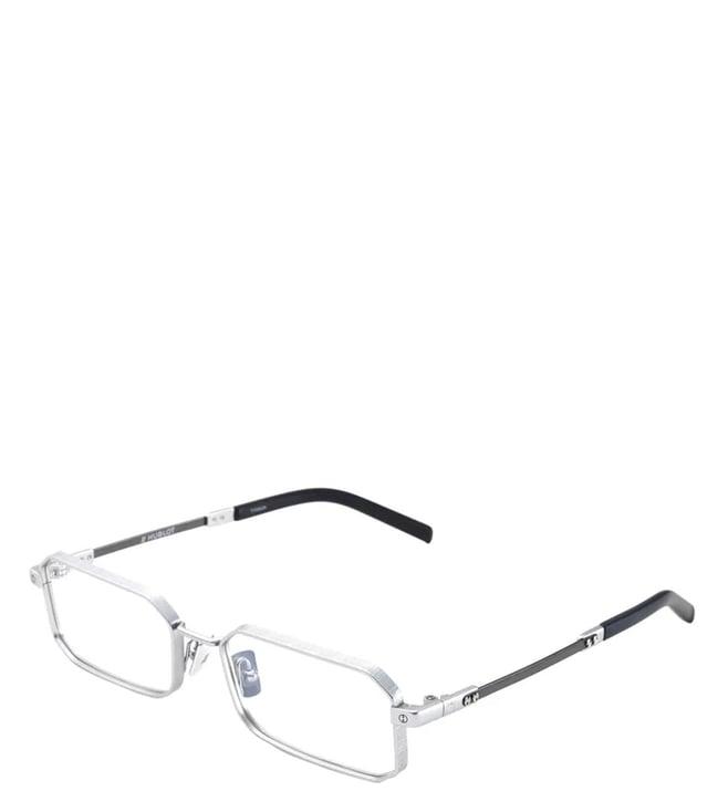 hublot silver rectangular eye frames for men