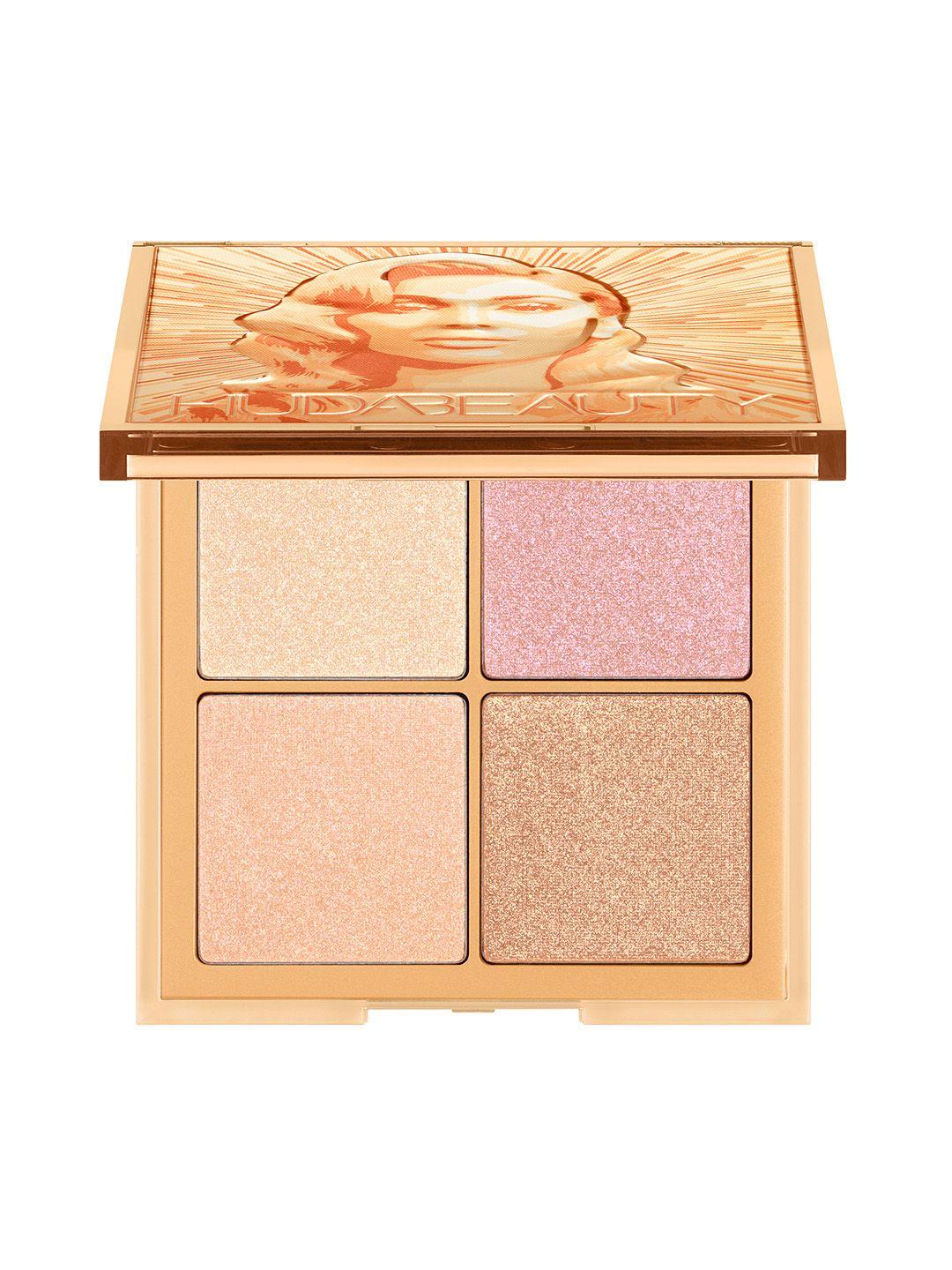 huda beauty glow obsessions highlighter face palette 6.4g - light