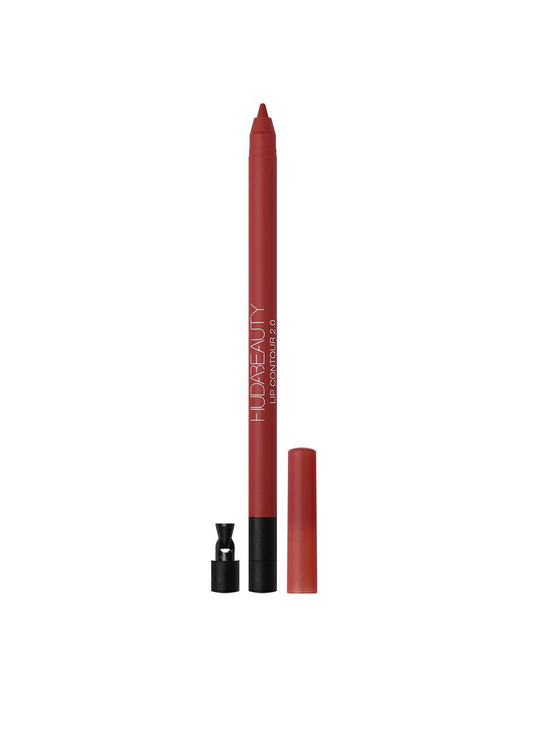 huda beauty lip contour 2.0 automatic matte lip pencil - universal red