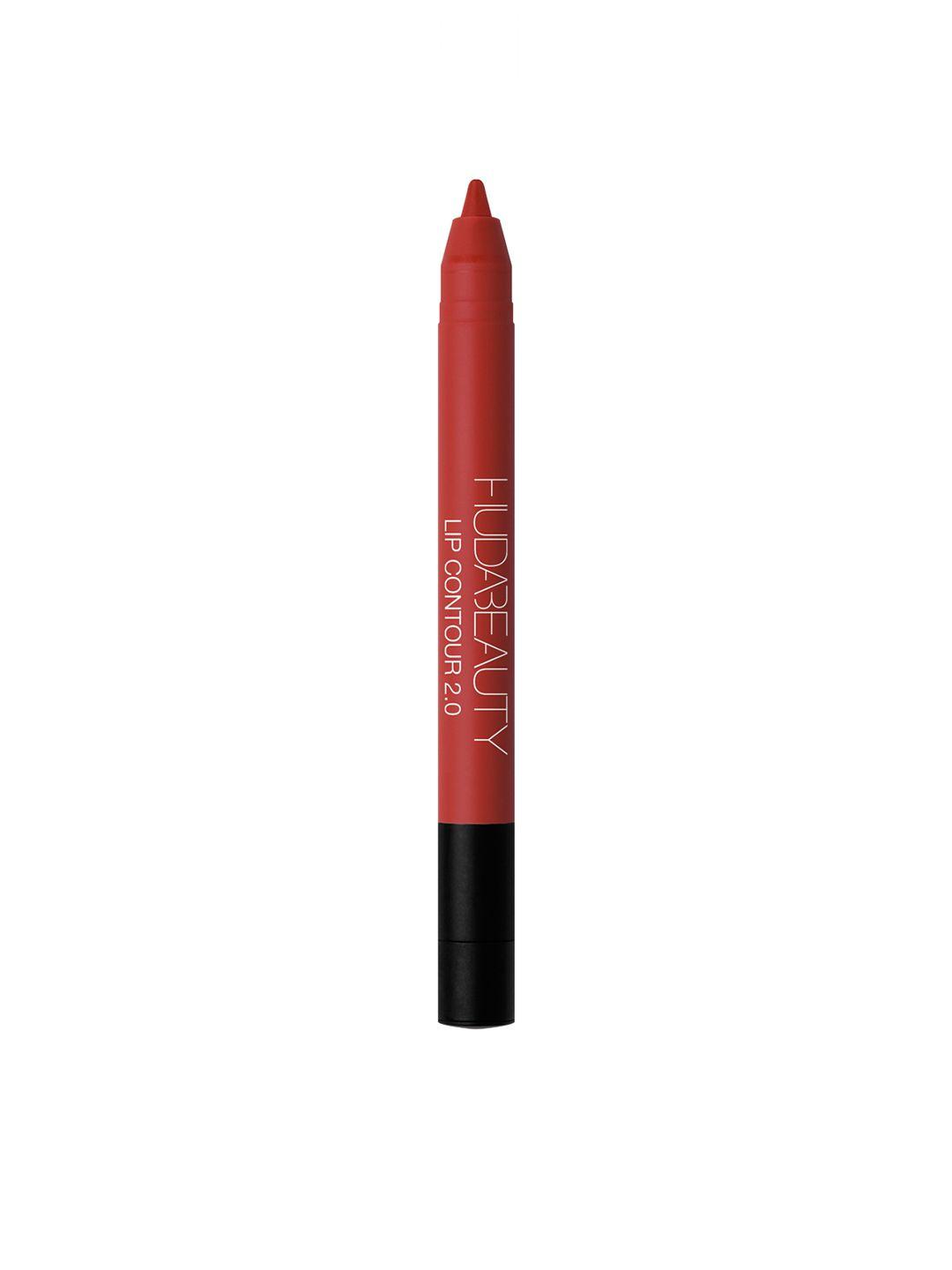 huda beauty lip contour 2.0 automatic matte long lasting mini lip pencil - universal red