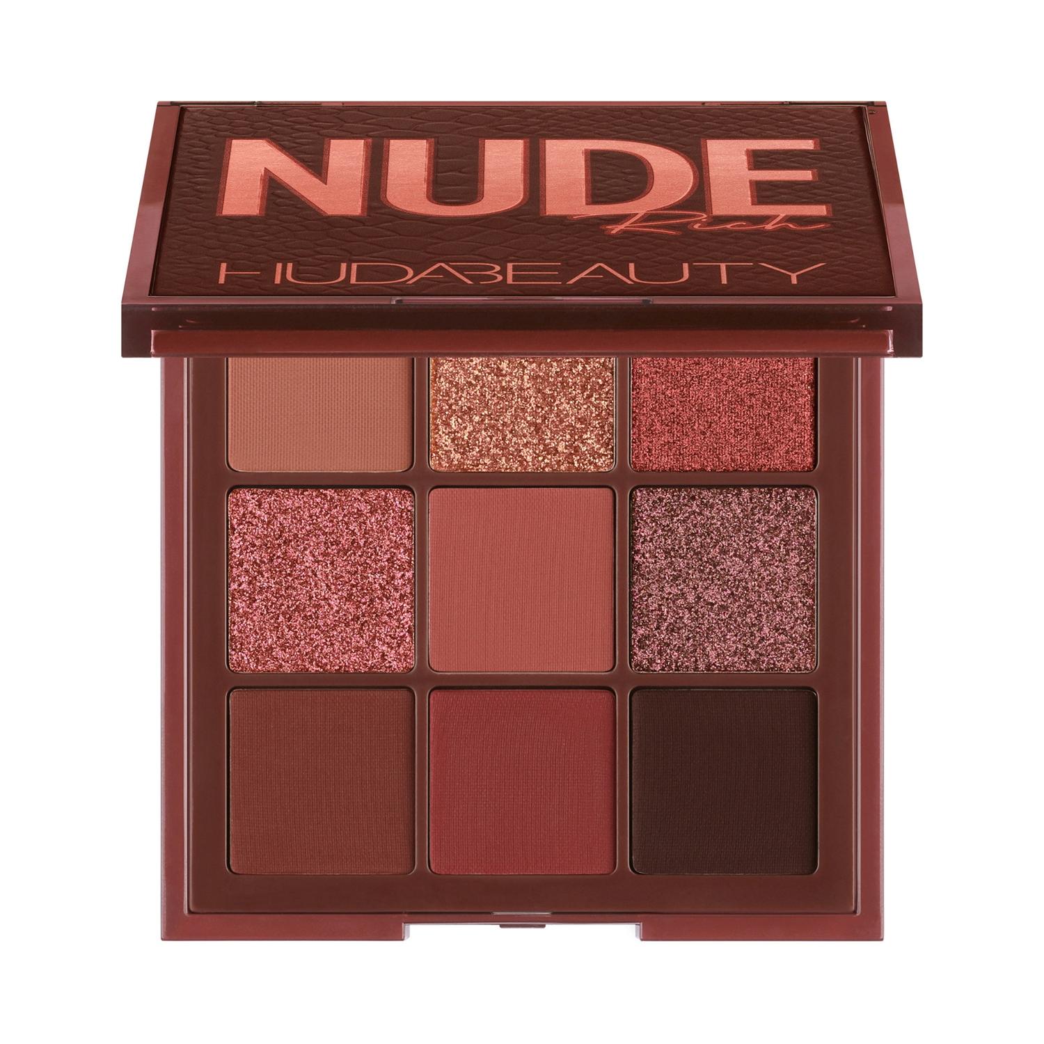 huda beauty nude obsessions eye shadow palette - rich (9.9g)