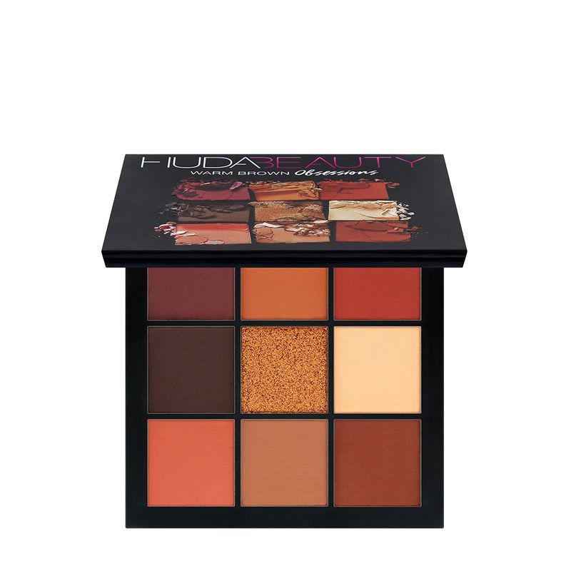 huda beauty obsessions palette - warm brown obsessions