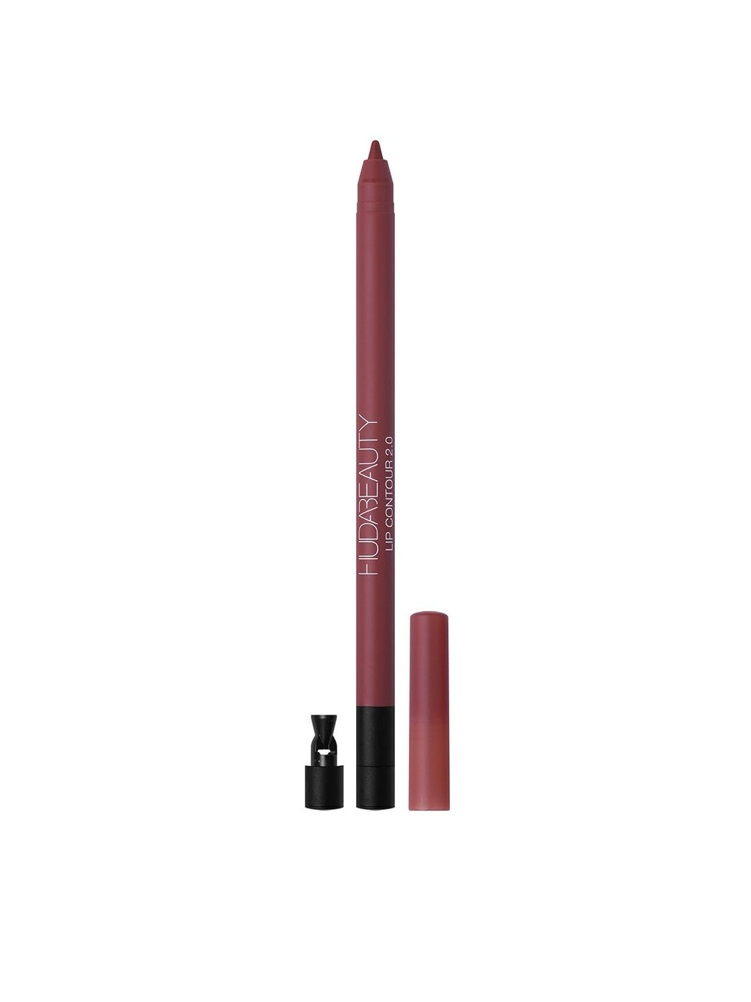 huda beauty lip contour 2.0 automatic matte long lasting lip pencil - deep rose