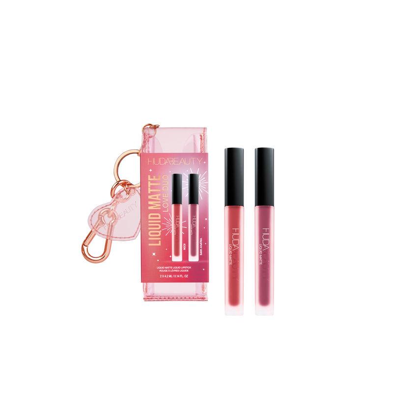 huda beauty liquid matte love duo set