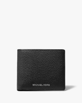 hudson pebbled leather slim billfold wallet