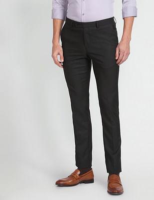 hudson tailored fit dobby formal trousers