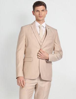 hudson tailored fit three piece suit