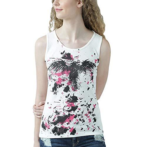 huetrap womens abstract prints sleeveless tank top