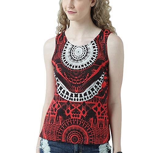 huetrap womens patterned prints sleevless tank top