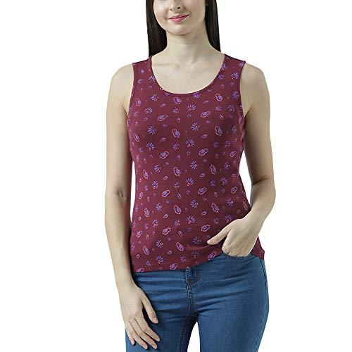 huetrap womens red little patterns tank top