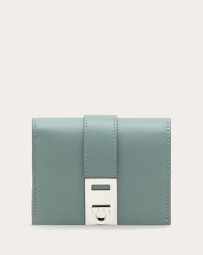 hug two-tone wallet with strap