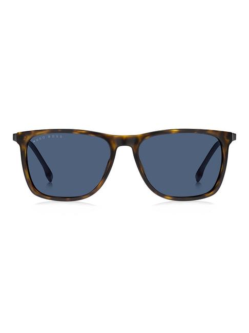 hugo boss blue rectangular sunglasses for men