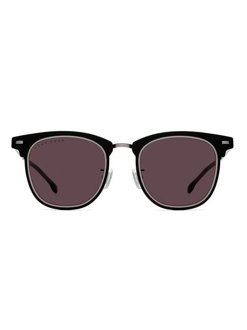 hugo boss purple rectangular sunglasses for men