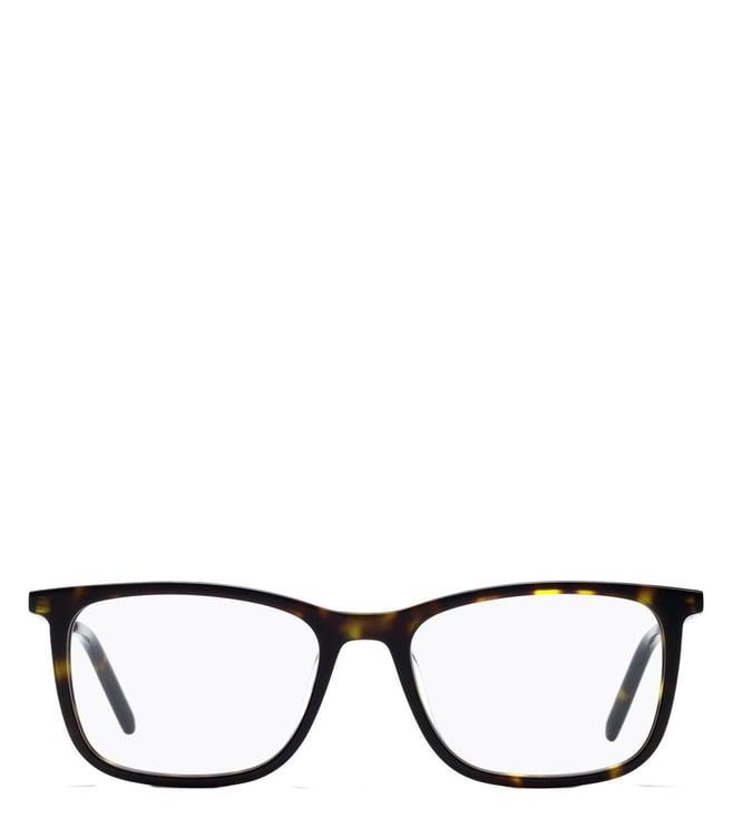 hugo 1015650865217 havana contemporary square eye frames for men