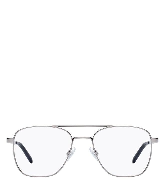 hugo 1023176lb5519 ruthenium aviator eye frames for men